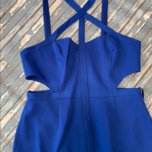 Stunning blue BCBG cut out dress!